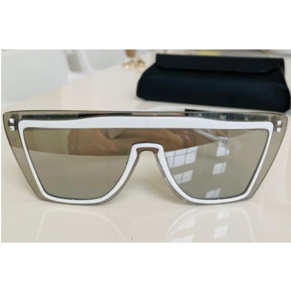 Valentino Grey and White With Lenses Sunglasses